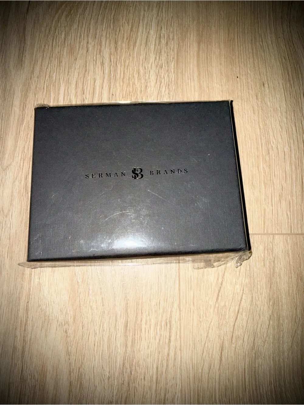 NWT Serman Brands Executive Men's Black Leather Bi-Fold Wallet w/ Dual ID Window